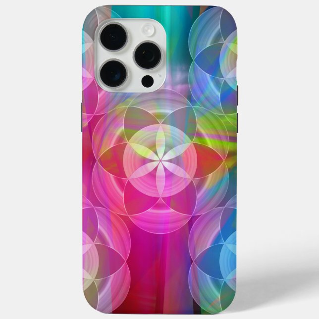 Die Blume des Lebens, geometrische Muster Case-Mate iPhone Hülle (Rückseite)