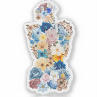 Die Blume Künstlerin Aufkleber