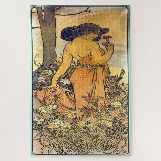 Die Blume - Nobelpreis: Jugendstil von Mucha Ed.2 (Vertikal)