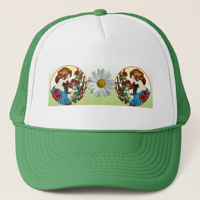 Die Blume Truckerkappe (Vorderseite)