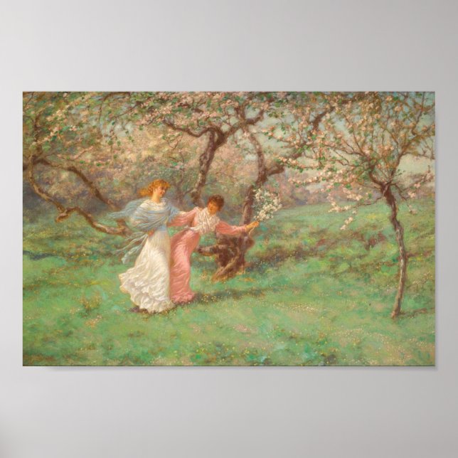 Die Blume vom Mai von William John Hennessy Poster (Vorne)