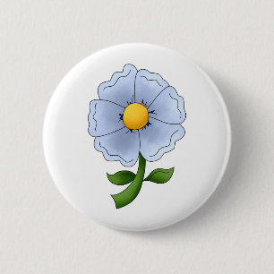 Die Blumen der Mutter · Blaue Blume Button