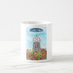 Die Blumenfelder von Carlsbad Kalifornien Kaffeetasse