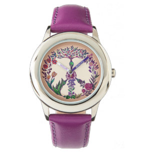 Die blumengeschmückte Freiheit zeichnet sich durch Armbanduhr