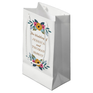 Die Blumenzeremonie der weißen Hochzeit Kleine Geschenktüte