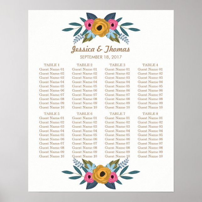 Die Blumenzeremonie der weißen Hochzeit Poster (Vorne)