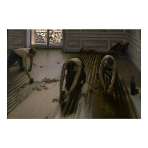 Die Boden-Schaber durch Gustave Caillebotte Poster