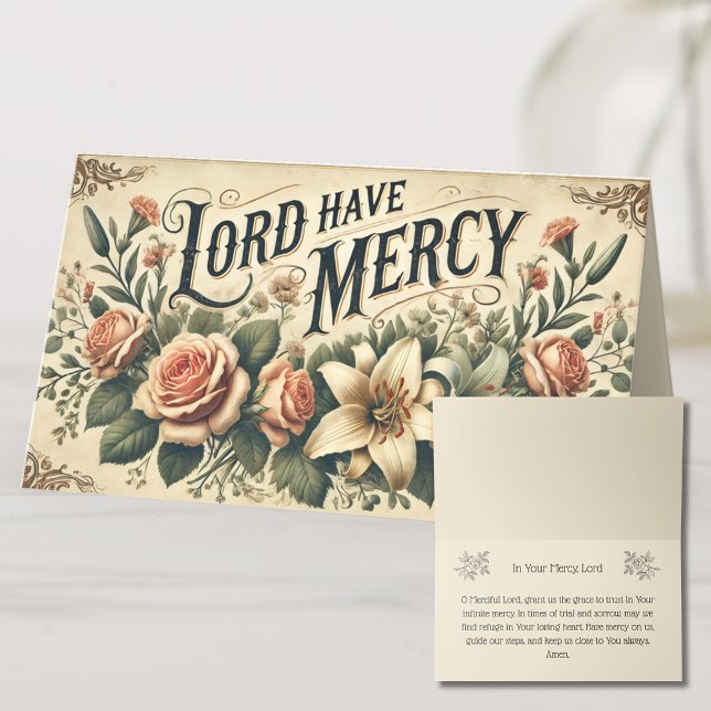 DIE BODENKARTE HAT DIE MERCY PRAYER HOLY CARD PLATZKARTE (Von Creator hochgeladen)