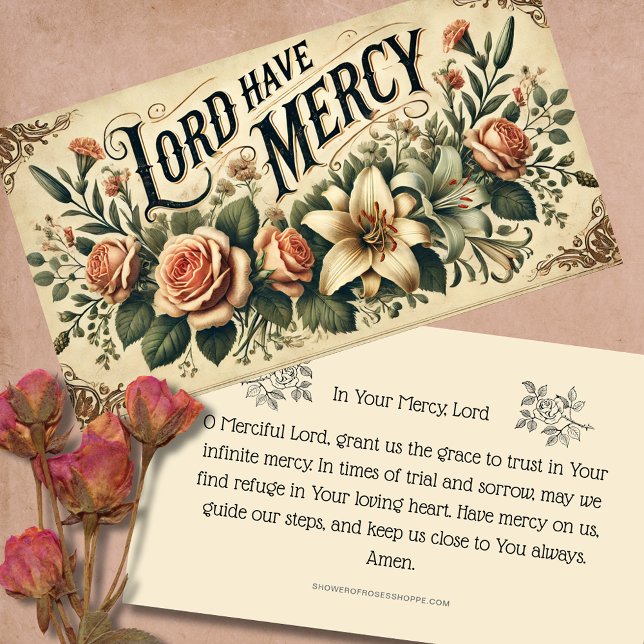 DIE BODENKARTE HAT DIE MERCY PRAYER HOLY CARD PLATZKARTE (Von Creator hochgeladen)