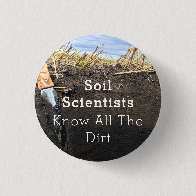 Die Bodenwissenschaftler kennen den gesamten Schmu Button (Vorderseite)