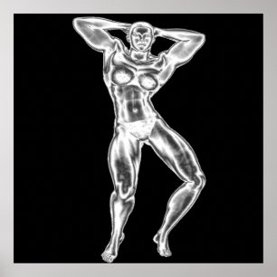 Die Bodybuildings-Plakat der Frauen Poster