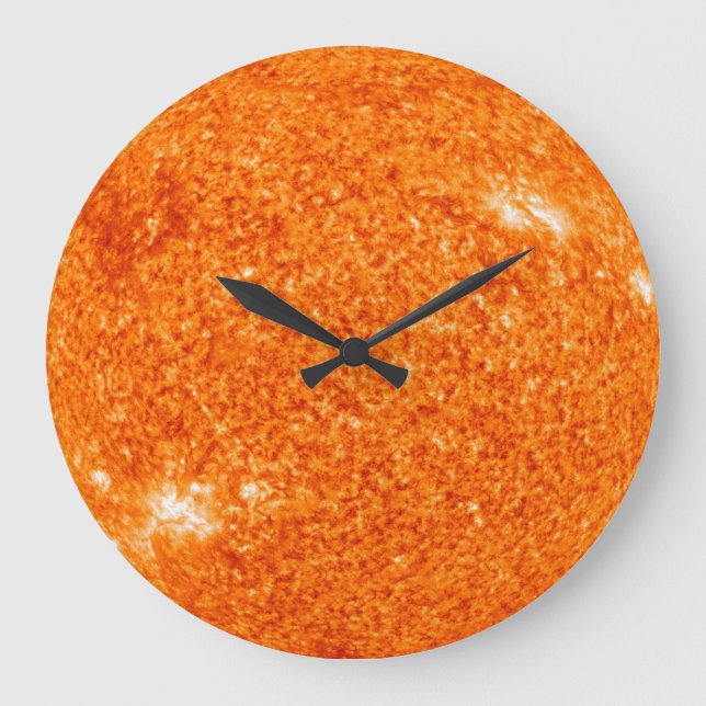 Die boiling Sun Große Wanduhr (Vorderseite)