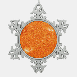 Die boiling Sun Schneeflocken Zinn-Ornament