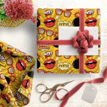 Die Bombe Retro Lips Red/Gold ID553