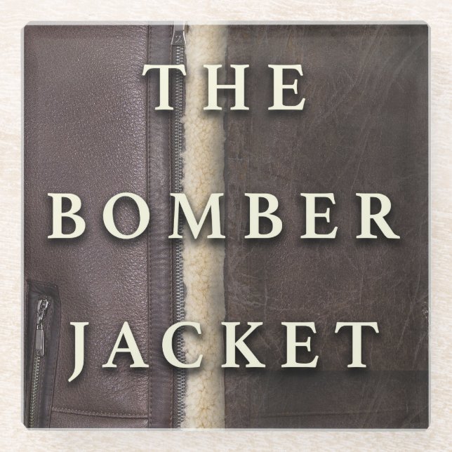 Die Bomber-Jacket Glasuntersetzer (Vorderseite)