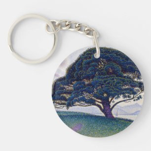 Die Bonaventure-Kiefer, Ölmalerei, Paul Signac Schlüsselanhänger