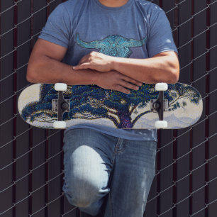Die Bonaventure-Kiefer, Ölmalerei, Paul Signac Skateboard