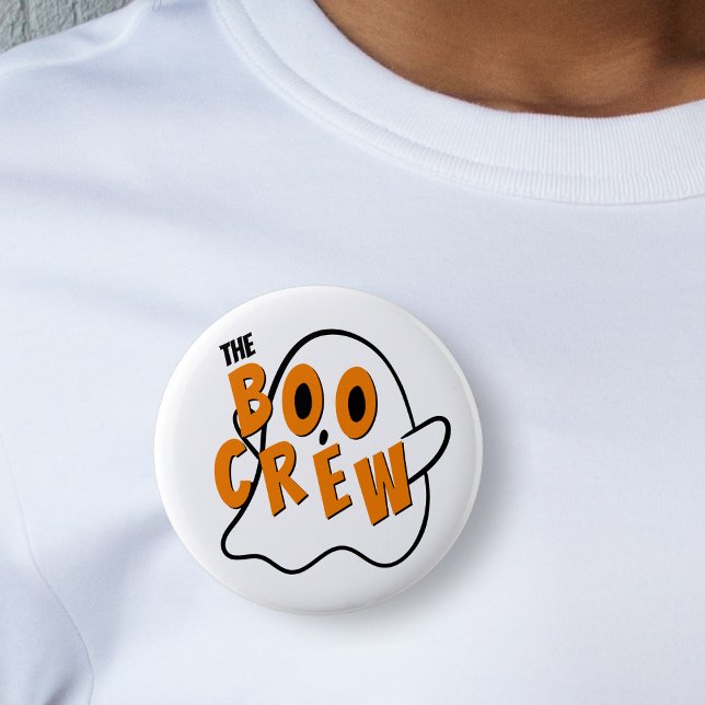Die Boo-Crew Ghost-Familie Halloween Button (the boo crew ghost Halloween white button pin)