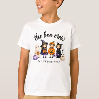 Die Boo-Crew Halloween-Familien-Personalisierte Ju T-Shirt