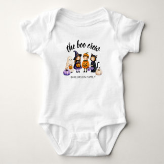 Die Boo-Crew Halloween-Familien-Personalisierung Baby Strampler