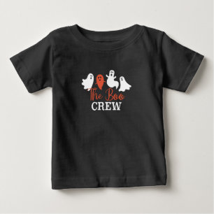 Die Boo-Crew Halloween-Geisterfamilie Weiß Orange  Baby T-shirt