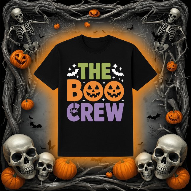 Die Boo Crew Halloween Jack-O'-Lantern & Spinne Gr T-Shirt (Von Creator hochgeladen)