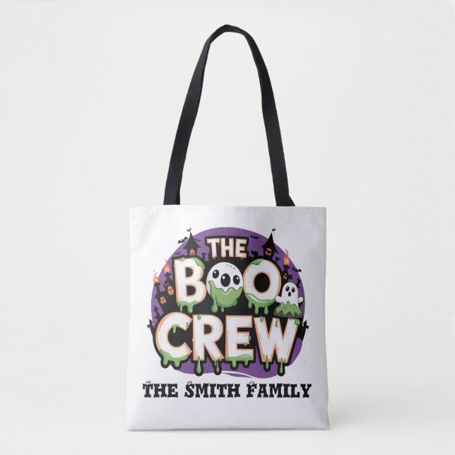 Die Boo-Crew Halloween Trick oder Treat Familienna Tasche (Vorderseite)