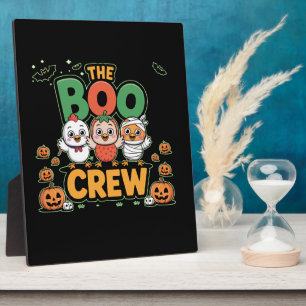 Die Boo-Crew-Hühnerliebhaber-Halloween-Funny-Kostü Fotoplatte