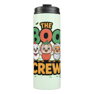 Die Boo-Crew Hühnerliebhaber Halloween lustiges Ko Thermosbecher