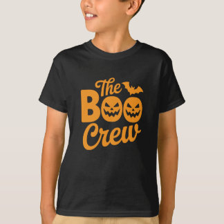 Die Boo-Crew Kürbis und Fledermaus Halloween T-Shirt