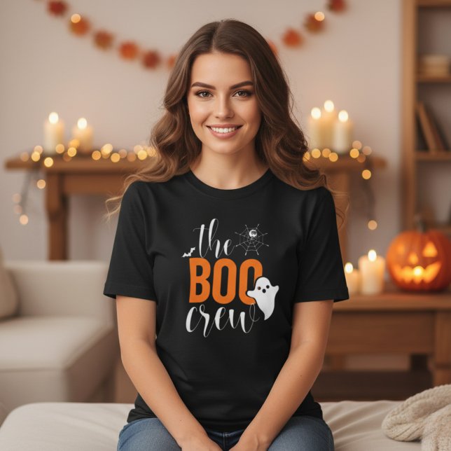 Die Boo-Crew Orange und Black Halloween T-Shirt (The Boo Crew Orange and Black Halloween Family T-Shirt)