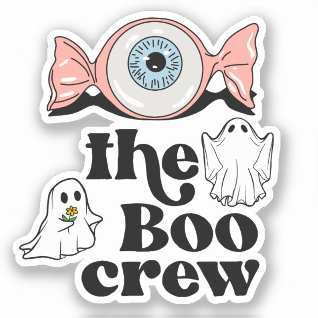 Die Boo-Crew | Spooktacular Halloween Squad Aufkleber (Vorderseite)