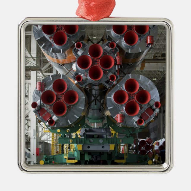Die Booster der Sojus TMA-14-Raumsonde Ornament Aus Metall (Vorne)