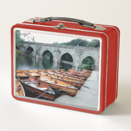 Die Boote am Fluss Durham Metall Brotdose