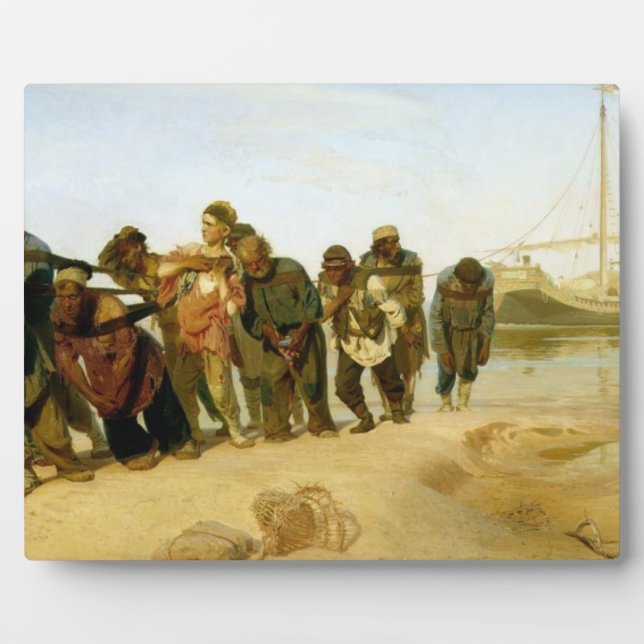 Die Boote auf der Wolga, 1870-73 Fotoplatte (Vorderseite)