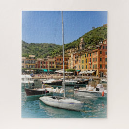 Die Boote von Portofino, Italien - 16 x 20 Zoll
