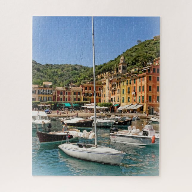 Die Boote von Portofino, Italien - 16 x 20 Zoll (Vertikal)