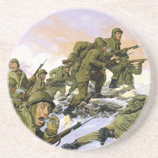 Die Borinqueneure von Dominic D'Andrea Sandstein Untersetzer (Vorne)