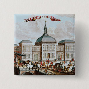 Die Börse, Amsterdam, 1743 Button