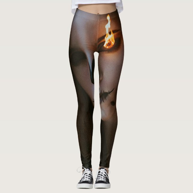 Die Böse-Eins-Leggings für Halloween Leggings (Vorderseite)