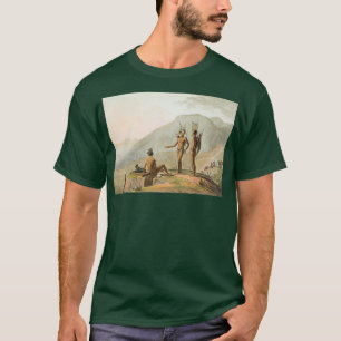 DIE BOSJESMEN Bushmen HOTTENTOTS bewaffnet für ein T-Shirt