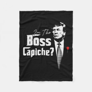 Die Boss Capiche Italians für Trump 2024 Fleecedecke