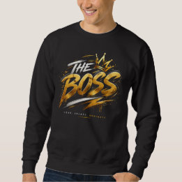 Die Boss Krone – Gold Streetwear Macht Sweatshirt
