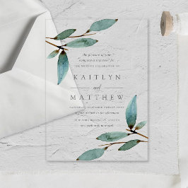 Die Botanische Bliss-Hochzeitskollektion Acryleinladungen