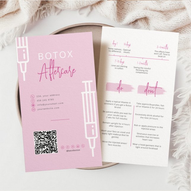 Die Botox-Injektionen nach der Pflegekarte (Von Creator hochgeladen)