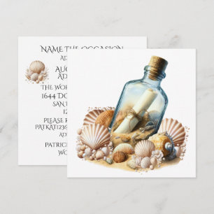 Die Botschaft in der Flasche Einladung