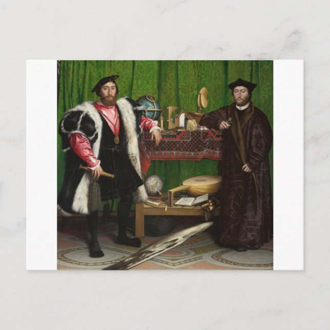 Die Botschafter, Holbein die Jüngeren Postkarte (Vorderseite)