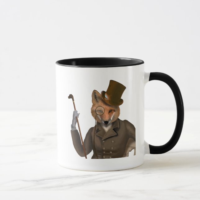 Die Bounder Fox Print Tasse (Rechts)