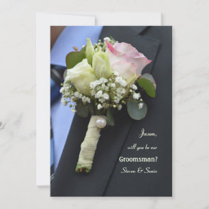 Die Boutonniere Trauzeuge Anfragekarte Einladung