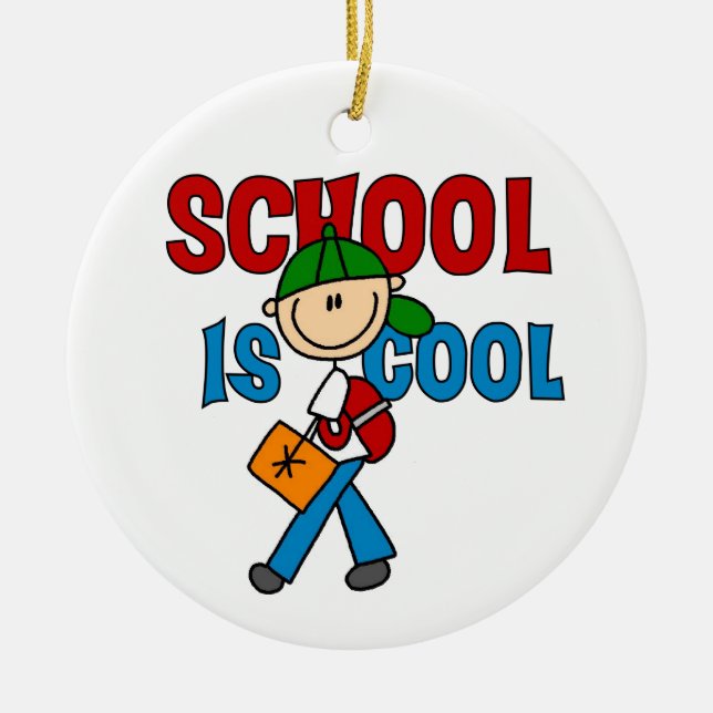Die Boy School ist Cool Keramik Ornament (Vorne)